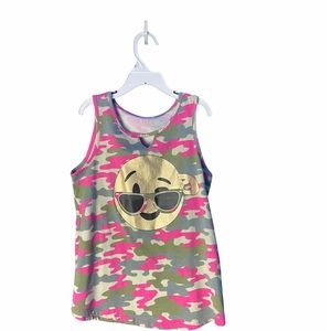 The Children’s Place Emoji Pink & Green Tee Size L